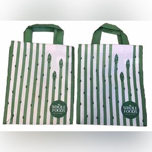 WHOLE FOODS Small Reusable Bags Set of 2 new
